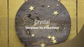  Presentation with golden yellow - Slide set featuring golden-confetti-on-yellow-wooden background and a tawny brown colored foreground