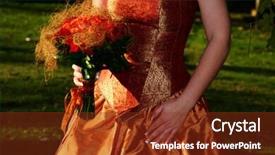  Presentation with burn - Amazing theme having golden decade - burn orange silk dress backdrop and a  colored foreground