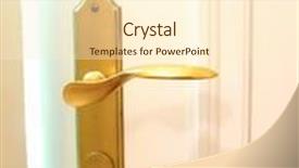  Presentation with golden light - Amazing presentation design having vintage antique chest drawer - golden door handle with bright backdrop and a cream colored foreground