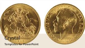  Presentation with peacock on a gold - Theme enhanced with golden dragon - gold sovereign background and a yellow colored foreground