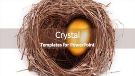  Presentation with shape heart - Cool new PPT theme with golden egg in the nest backdrop and a tawny brown colored foreground