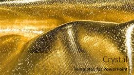  Presentation with fabric - Beautiful presentation theme featuring golden-fabric-texture-for-background backdrop and a gold colored foreground