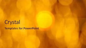  Presentation with golden lights - Cool new presentation design with golden flare lights blur abstract backdrop and a light gray colored foreground