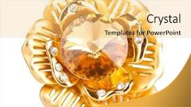  Presentation with beautiful golf courses - Cool new PPT theme with golden flower - beautiful gold ring with precious backdrop and a yellow colored foreground