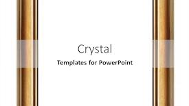  Presentation with golden frame on purple - Cool new presentation theme with golden-frame-isolated-on-white backdrop and a white colored foreground