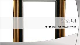  Presentation with clipping - Audience pleasing PPT layouts consisting of golden-frame-isolated-with-clipping backdrop and a white colored foreground