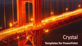  Presentation with san francisco chinatown - PPT theme consisting of golden gate bridge detail san background and a tawny brown colored foreground