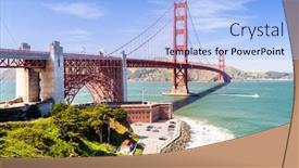  Presentation with pacific - Beautiful PPT layouts featuring golden-gate-bridge-in-san backdrop and a light blue colored foreground