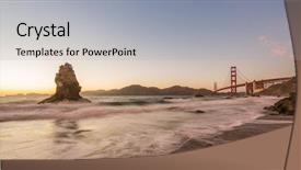  Presentation with san francisco - Amazing slides having golden gate bridge in san backdrop and a  colored foreground