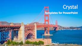  Presentation with san francisco - PPT theme having golden gate bridge in san francisco california usa background and a teal colored foreground