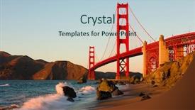  Presentation with san francisco - Colorful presentation design enhanced with golden gate bridge in san backdrop and a lemonade colored foreground