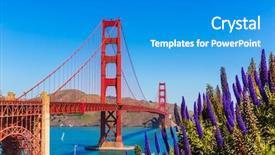  Presentation with san francisco - Slide deck having golden gate bridge san francisco background and a teal colored foreground