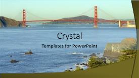  Presentation with sail - Presentation enhanced with golden gate bridge from the presidio sunset with sail boats in the bay background and a light blue colored foreground