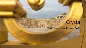  Presentation with golden palace - Cool new theme with golden gate of the palace backdrop and a yellow colored foreground