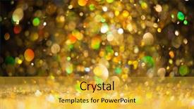  Presentation with glitter - Amazing PPT theme having golden glitter background backdrop and a gold colored foreground