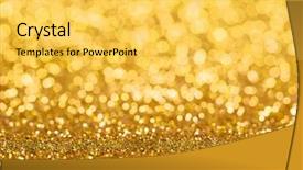  Presentation with gold glitter wedding anniversary - Slides having golden glitter christmas abstract background background and a yellow colored foreground