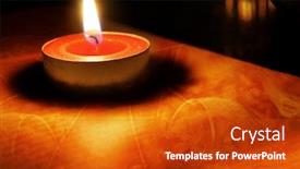  Presentation with old book - Amazing PPT theme having golden-glow-from-a-candle backdrop and a crimson colored foreground