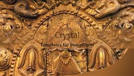  Presentation with temple - Cool new theme with hindu art - golden goddess taleju on temple backdrop and a red colored foreground