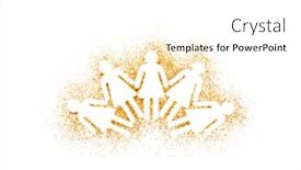  Presentation with women - Colorful presentation enhanced with golden-group-of-women-standing backdrop and a white colored foreground