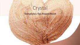  Presentation with hand drawn brush stroke design - Beautiful slide set featuring golden-hand-drawn-heart-gold backdrop and a lemonade colored foreground