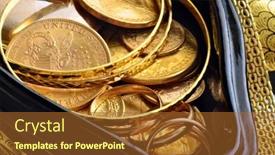  Presentation with jewelry gold - Amazing presentation design having golden-heritage-inside-box-jewelry backdrop and a tawny brown colored foreground