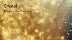  Presentation with golden lights - Slides having golden holiday abstract glitter background background and a yellow colored foreground