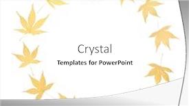  Presentation with minimalist - Cool new presentation theme with leaf wreath on white background backdrop and a white colored foreground