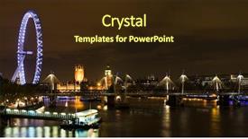  Presentation with london - Amazing PPT layouts having golden jubilee - london at night backdrop and a wine colored foreground