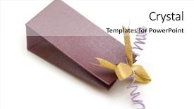  Presentation with fancy - Theme consisting of golden jubilee - one fancy gift box background and a  colored foreground
