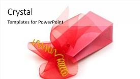  Presentation with an open gift box - Presentation enhanced with golden jubilee - one fancy gift box background and a  colored foreground