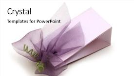  Presentation with an open gift box - Beautiful slides featuring golden jubilee - one fancy gift box backdrop and a white colored foreground