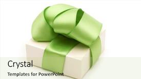  Presentation with fancy - Colorful slides enhanced with golden jubilee - one fancy gift box backdrop and a  colored foreground