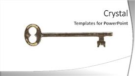  Presentation with black white vintage art - Audience pleasing presentation theme consisting of golden keys - vintage key isolated on white backdrop and a white colored foreground