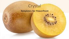  Presentation with kiwi fruit - Theme with golden-kiwi-fruit-and-cross background and a  colored foreground