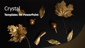  Presentation with gold black - Colorful slides enhanced with golden-leaf-golden-leaves backdrop and a black colored foreground