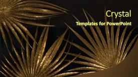  Presentation with golden - Amazing presentation design having golden-leaves-helostoma-temmicki-leaf backdrop and a wine colored foreground