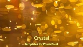  Presentation with gas - Presentation theme enhanced with golden macro background gas bubbles background and a tawny brown colored foreground