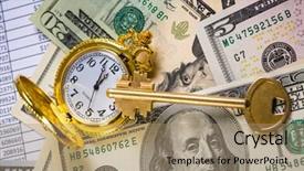  Presentation with opportunities possibilities - Audience pleasing theme consisting of golden opportunity - money gives your opportunities backdrop and a coral colored foreground