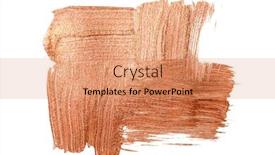  Presentation with white gold - Slides having golden-paint-strokes-isolated background and a coral colored foreground