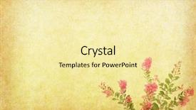  Presentation with flower vintage - PPT layouts having  background and a  colored foreground