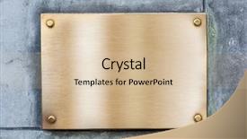  Presentation with plaque - Amazing slides having golden plate or plaque made backdrop and a lemonade colored foreground