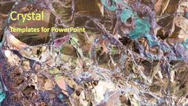  Presentation with luxury golden texture - Presentation theme with golden pyrite texture extreme closeup background and a  colored foreground