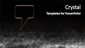  Presentation with wood rustic - Amazing PPT theme having golden remark blank speech bubble backdrop and a black colored foreground