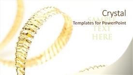  Presentation with white gold birthday - Presentation theme with golden ribbon on white background background and a  colored foreground