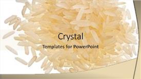  Presentation with golden rice - Slide set consisting of golden rice heap isolated background and a lemonade colored foreground