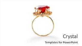  Presentation with white gold birthday - Cool new presentation with golden ring isolated on white backdrop and a  colored foreground