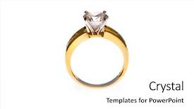  Presentation with black and gold and white - Slide deck with golden ring isolated background and a white colored foreground