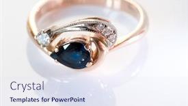  Presentation with deep blue - Presentation with golden-ring-with-deep-blue background and a sky blue colored foreground