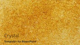  Presentation with golden rice - Slide deck with  background and a  colored foreground