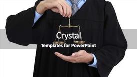  Presentation with judge - Amazing slides having golden rule - judge holding scales isolated backdrop and a black colored foreground